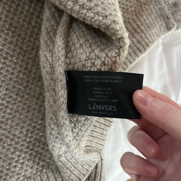 Lenvers Wool Cardigan in Beige - Picture 8 of 8